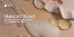 skincare reset creme su superficie rosa carne